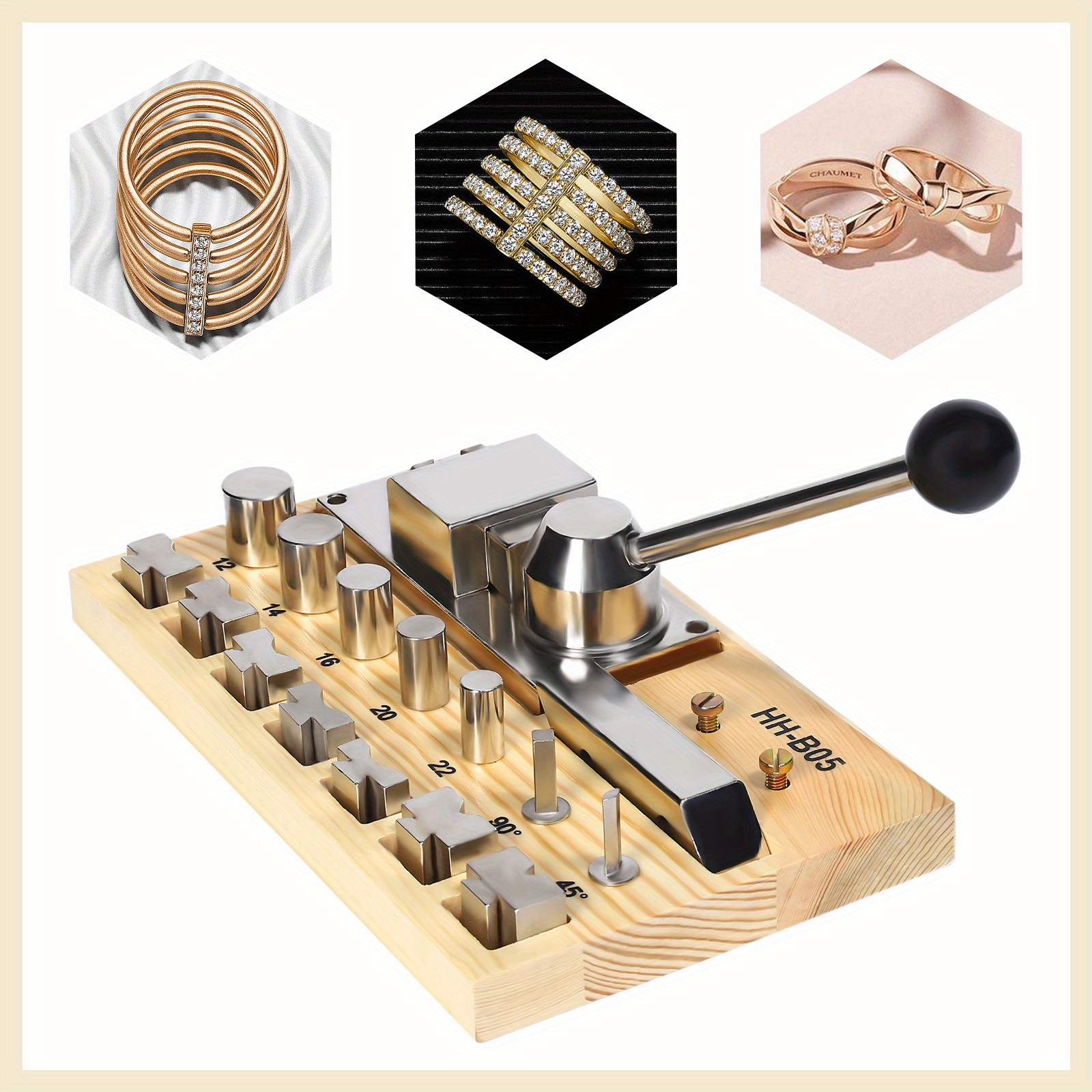 

Ring Earring Bending Machine, Ring Bending Tools, Bender, Multi-functional Ring Bender Suitable For Ring, Earring, Jewelry