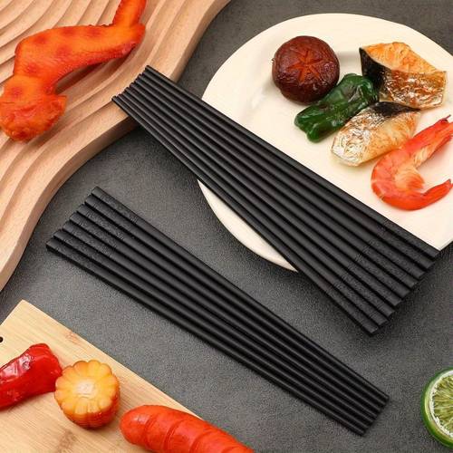 100 pairs elegant fiberglass chopsticks 9 5 reusable non dishwasher safe ideal for chinese beginners