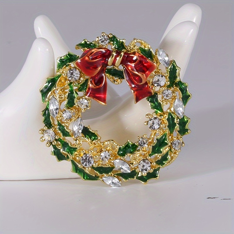 

1pc Bow Flower Ring Bracelet Women's Fine Jewelry Christmas Xmas Holiday Brooch