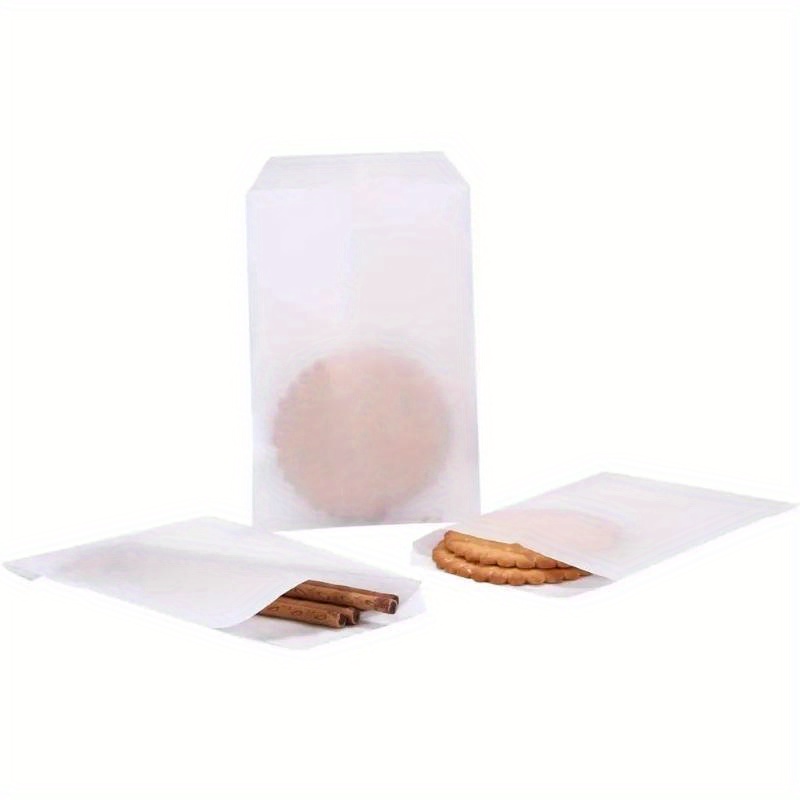 

50pcs Glassine Waxed For Cookies, & Desserts - 3x5 - Pouches For Treats, Favors