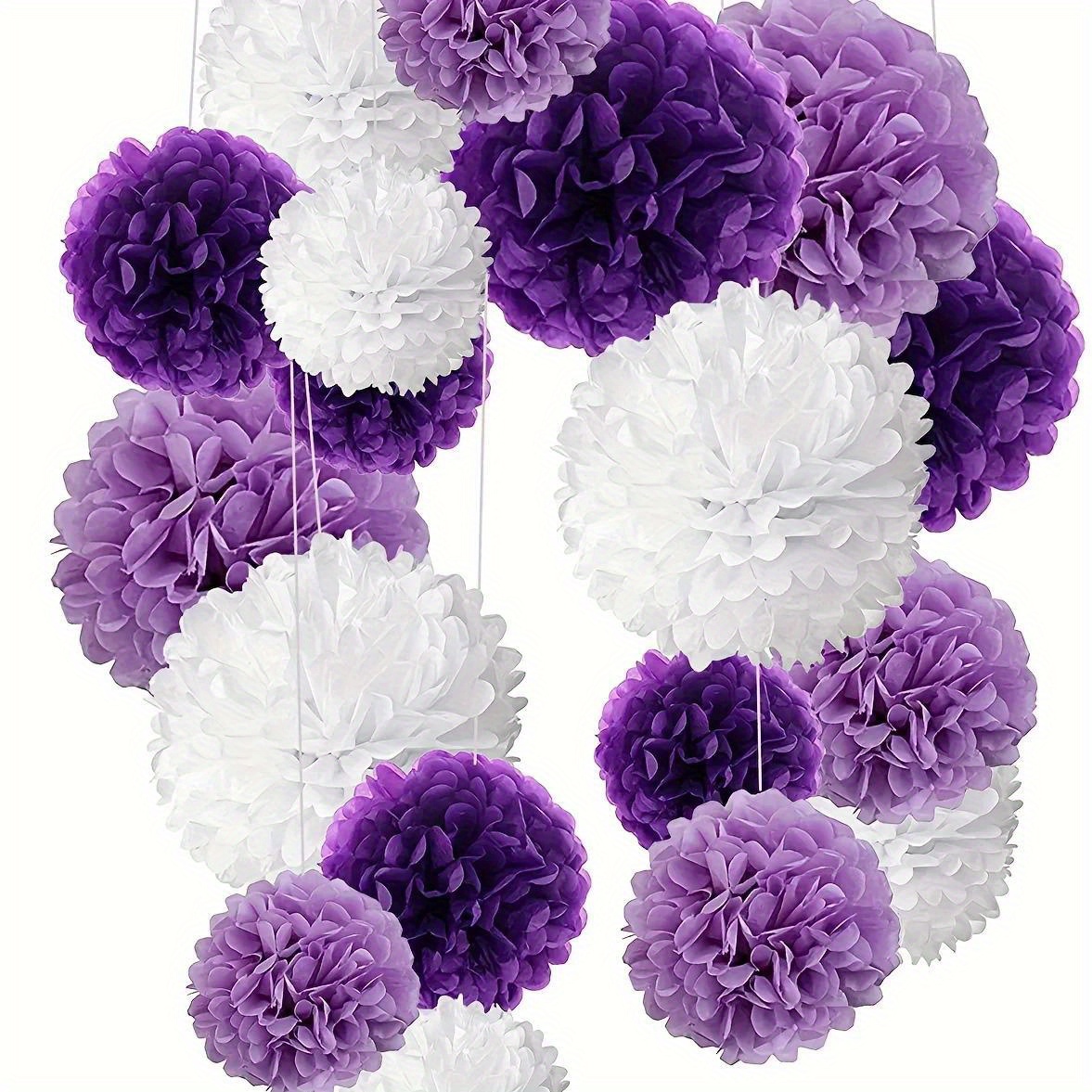 

9pcs Paper Flower Balls - Vibrant Decoration Kit For Weddings & Birthdays - Elegant Event Enhancers