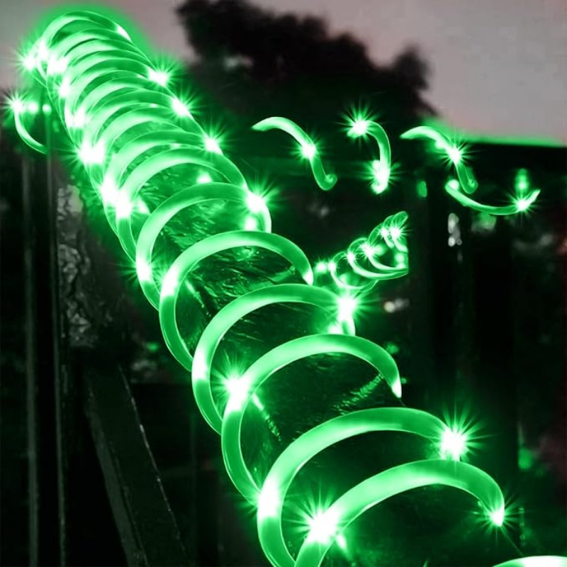 TEMU 1pc 10m 100led Solar White And Lights Outdoor Courtyard Park Bar Christmas Decoration Lights