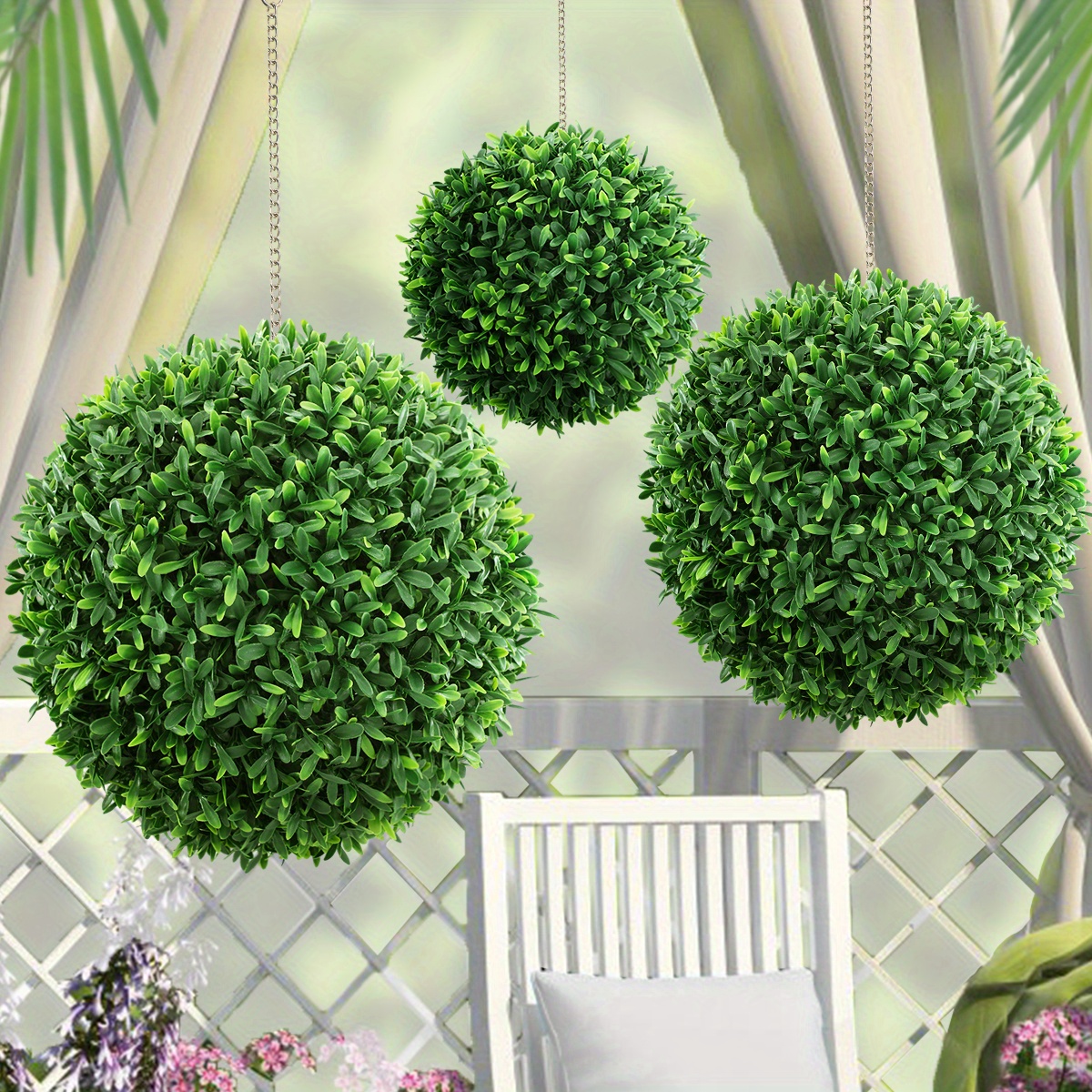 

Set For And Decor - Plastic Hanging Topiary - No , For Christmas, Halloween, Weddings, , And Use - Ornaments For Fit ( Of 1)