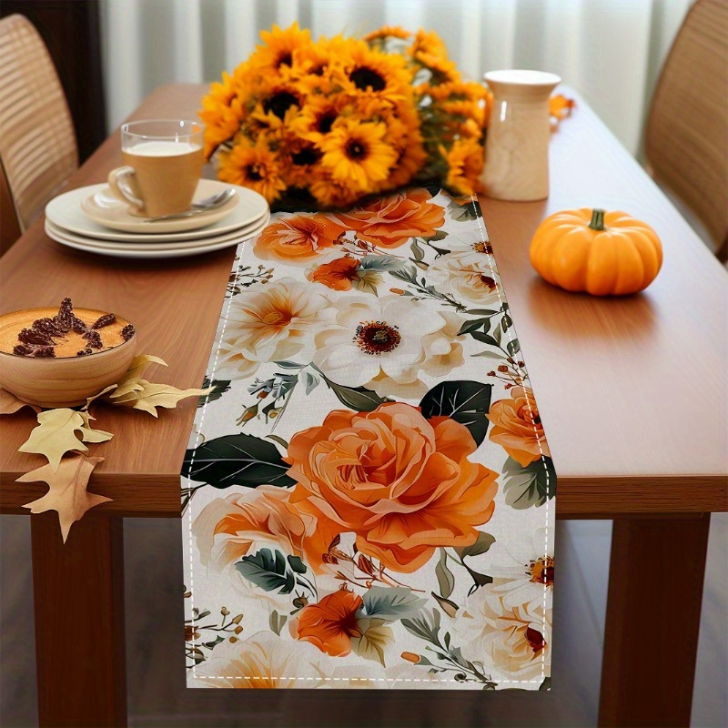 

Linen Table - 100% , For Thanksgiving & , Kitchen & Dining Decor, Accessory, 13x72in