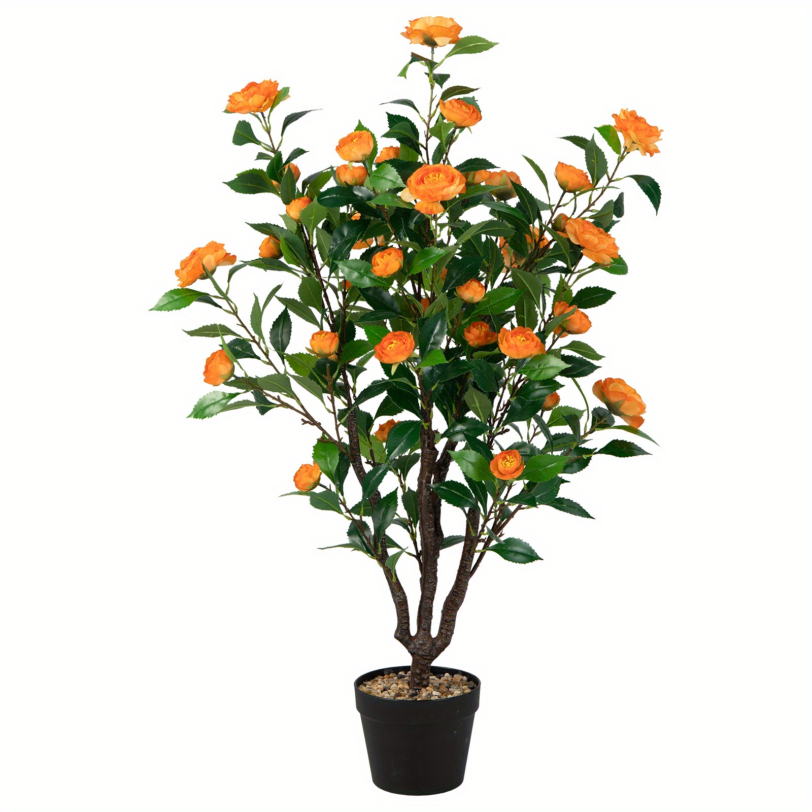 

Maxmass 3.3 Ft Artificial Tree Artificial Camellia Tree Faux Plant For Indoor & Outdoor