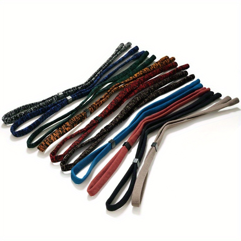 4 Cordons Lunettes Sport Réglables - Anti-chute Natation, Ski, Running - Adulte Et Enfant