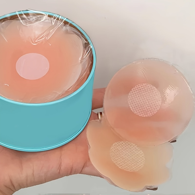 12pcs Silicone Nipple Covers - Reusable, Petal-Shaped Lift-In Bra Pads for Invisible Underwear, Hand Washable, No Dry Cleaning Needed, Breast Enhancement | Petal Design | Adhesive Pads