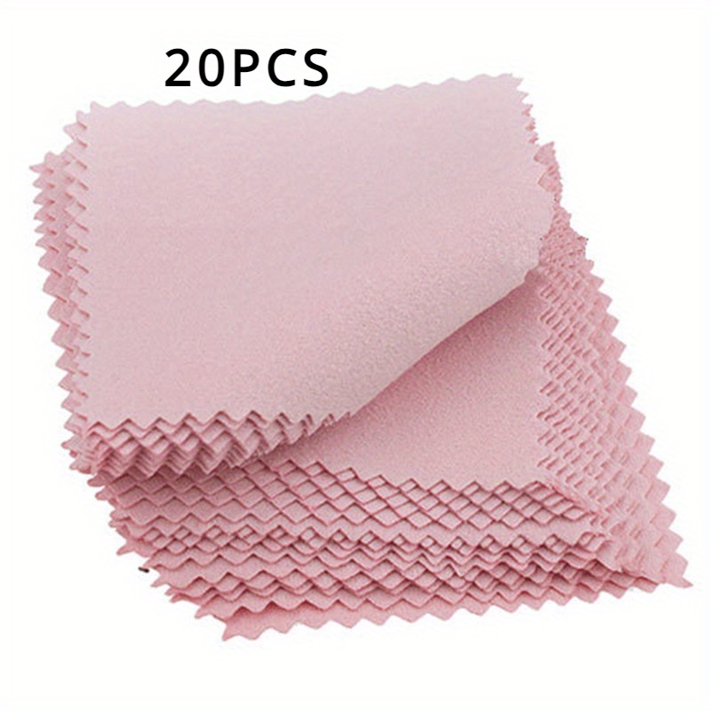 20pcs/pack Jewelry Cleaning Cloth Silvery Polishing Cloth Golden Cleaner For Jewelry Microfiber Jewelry Cleaning Cloth Silvery And Platinum Brass Sterling Golden Watches