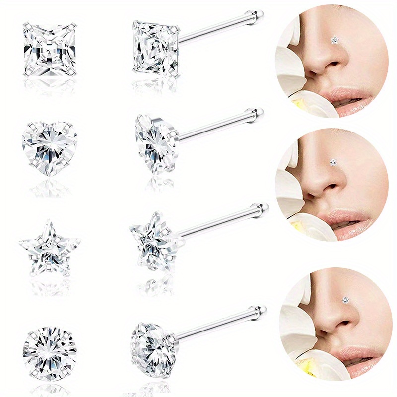 

L-shaped Bar 3a Zirconia Piercing Jewellery