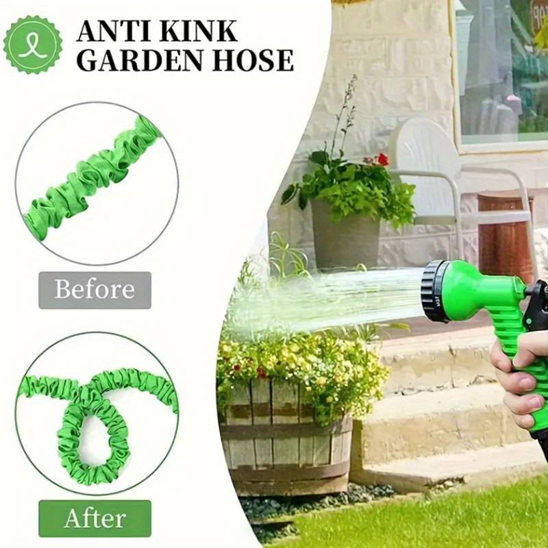 Tuyau Arrosage Extensible Aquaflex – 8 Modes Jets, Haute Pression, Pour Jardin & Voiture