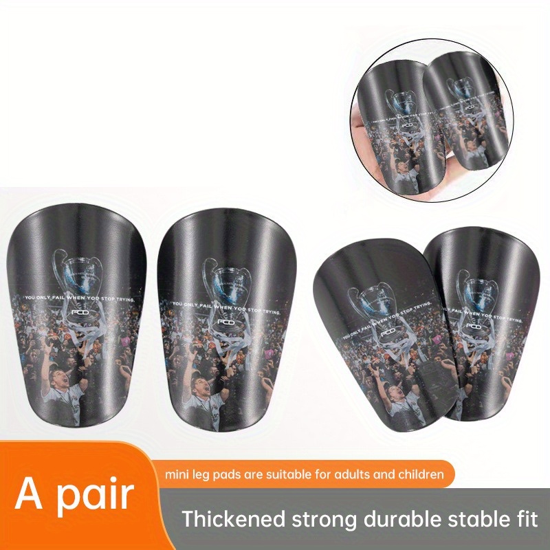 

Premium Soccer Shin Guards For Adults & Teens - Durable Pu, Calf Protection With Padded Inserts