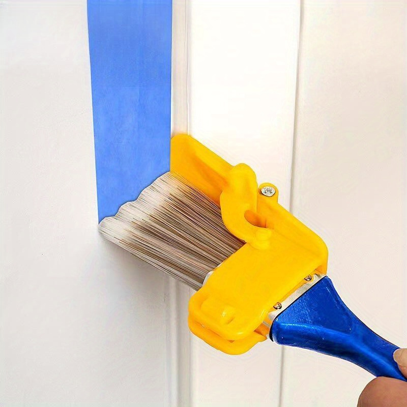 

1pc Blue Wool Paint Brush, Paint Trim Color Separator, No Power Required, For Living Room, Outdoor, Bathroom, Toilet, Kitchen Cleaning