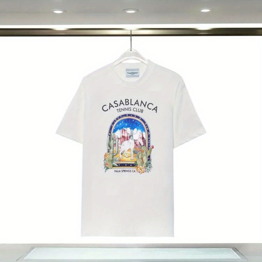 

Trendy Prints · Artistic Blend 2024 Summer, Unique Printed Short-sleeved Premium T-shirt, Showcasing Men's Casual Charm