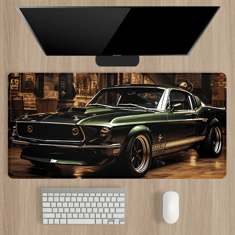 

Extra-large Vintage Car Gaming Mouse Pad - Non-slip Rubber Desk Mat For Keyboard And Office, Perfect Gift For Boyfriend/girlfriend, 35.4x15.7 Inches Mouse Pads For Desk Mouse Pads For Computer Mouse