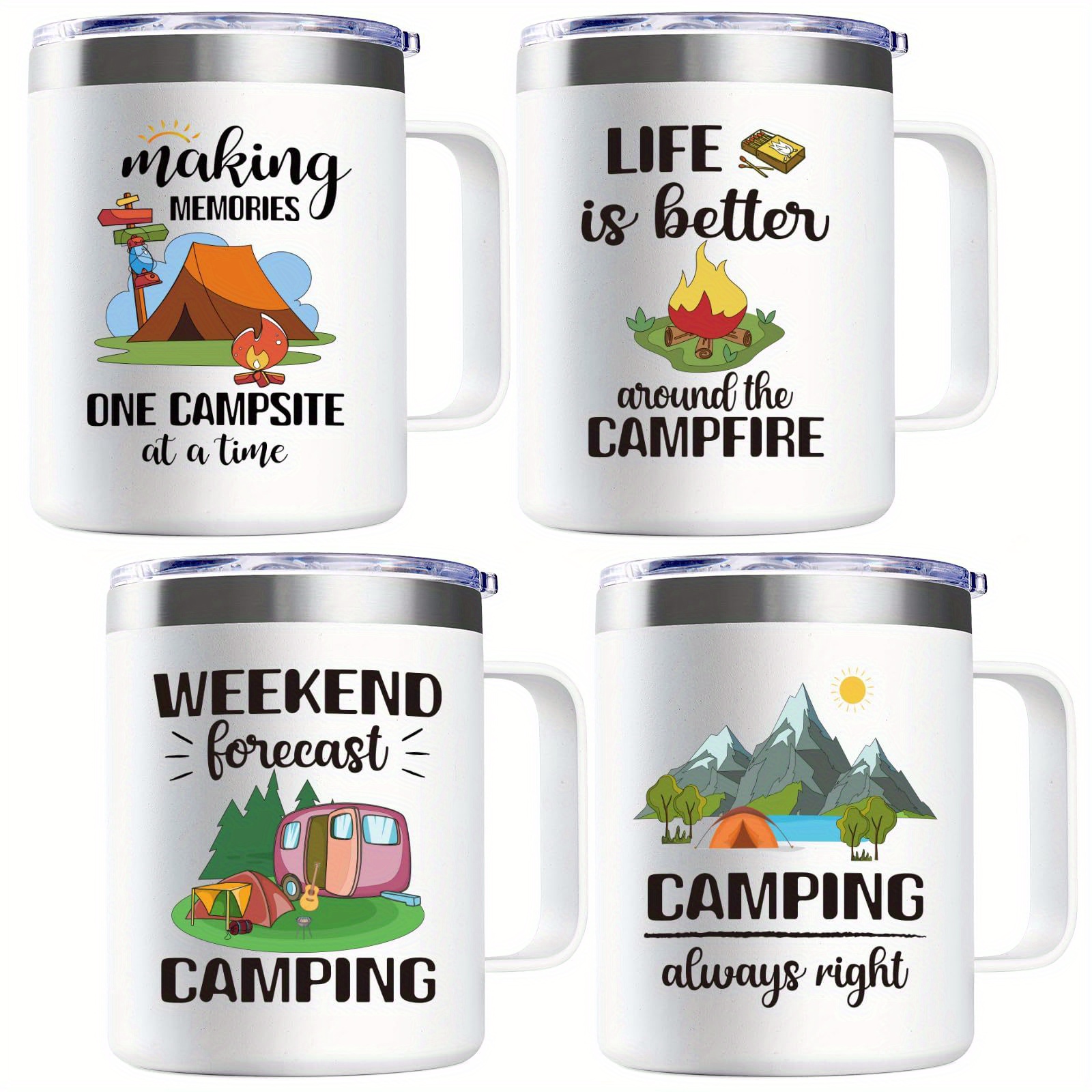 

4pcs For Men Women, Camper Gifts Birthday Gifts Christmas Gifts For Camper