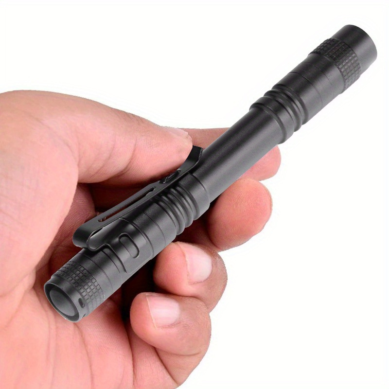 

1pc Mini Portable Led Flashlight 200lm , Dentist & Outdoor Camping Hiking - Battery Powered, ≤36v Operating Voltage, Pp Material, Clip-on Design (battery Not Included)