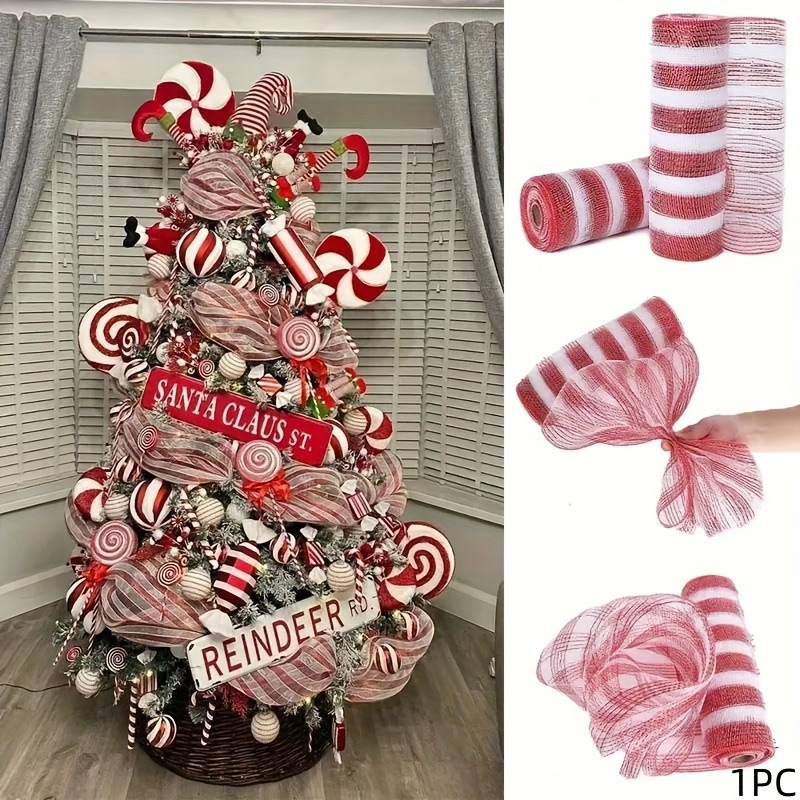 

Red & Roll - For Christmas Tree, Holiday Crafts, Wrapping & Decorations