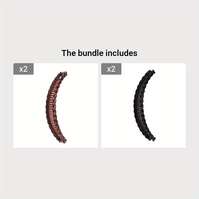 Plastic Hair Claw Banana Clip Easy Solid Color Ponytail Clip Hair Additions For Women Hair Clips