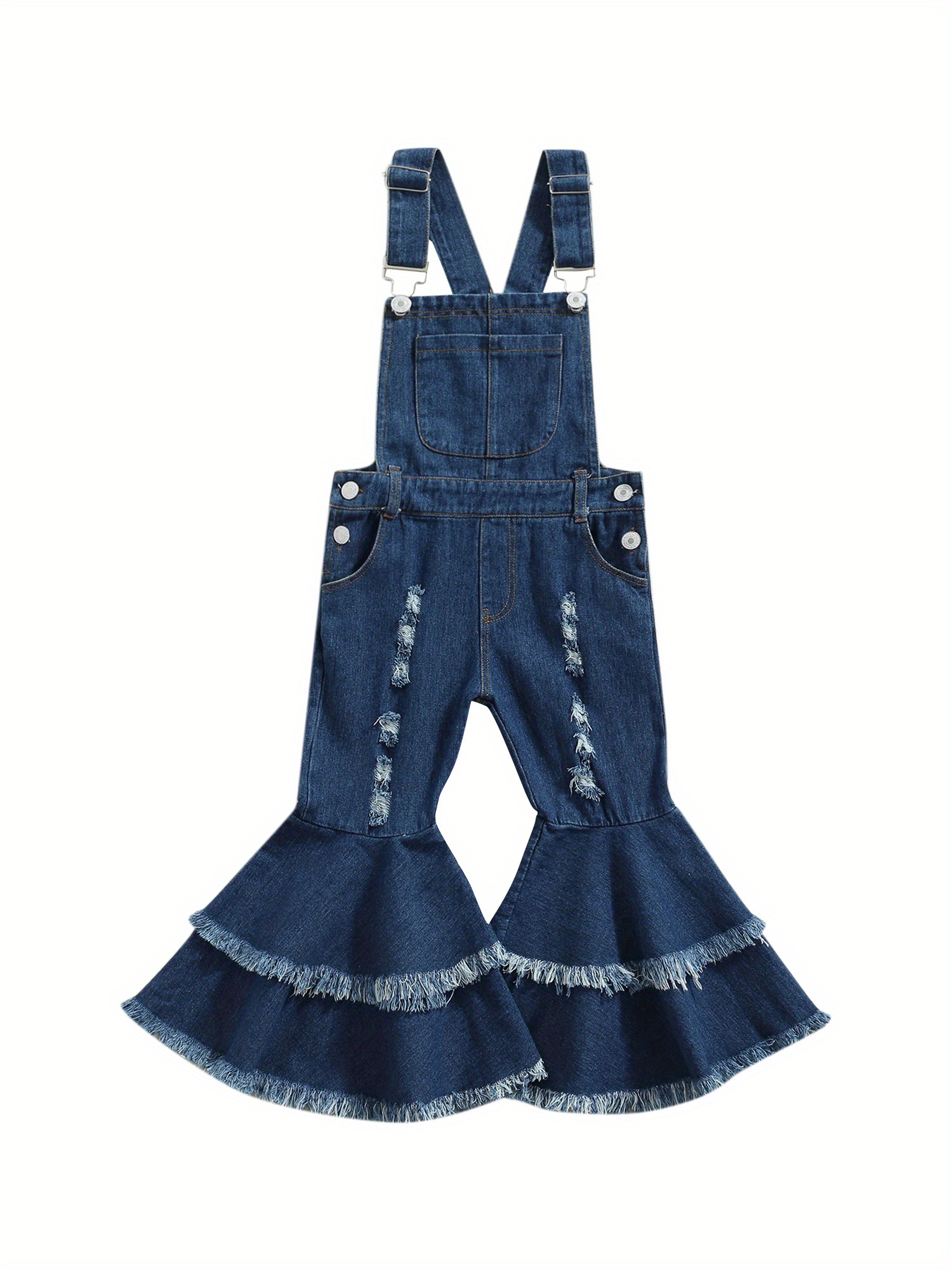 pantalones tirantes elegantes niñas fruncido Temu