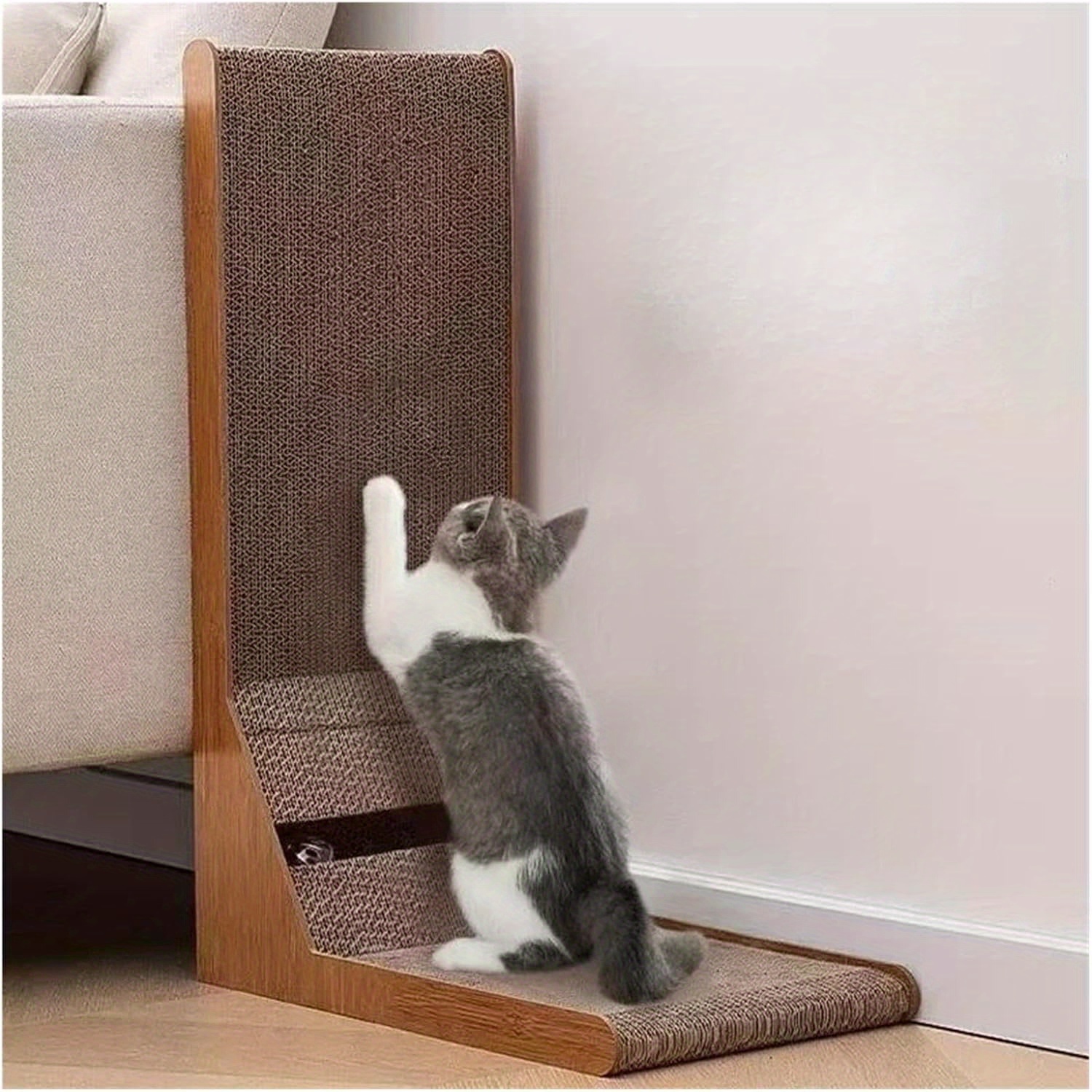 

L-shaped Cat , Double- Scratching, - And Non Falling , Cat , And Scratching Sofa, Corrugated , Cat