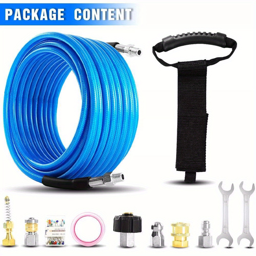 

50ft/ 100ft/ 150ft 5800psi Sewer Kit For Washer 1/ 4" M-npt Hose