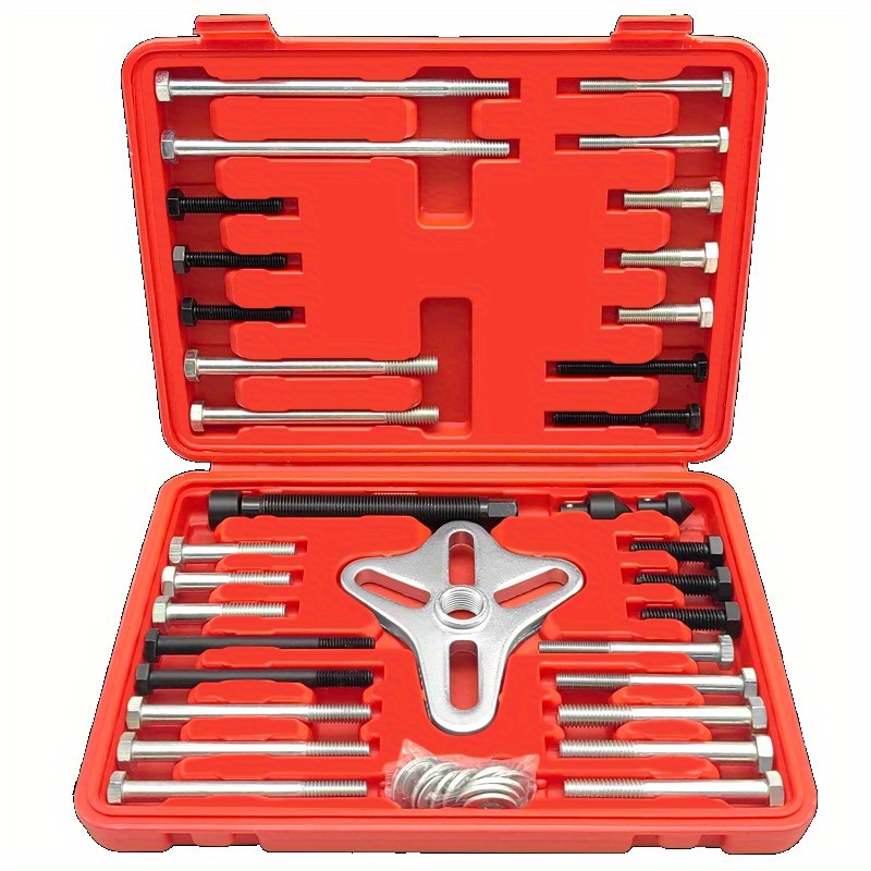 TEMU Steering Wheel Puller Kit, Flywheel Remover, Pulley Remover, Grip Bolt Kit For Car Truck Suv