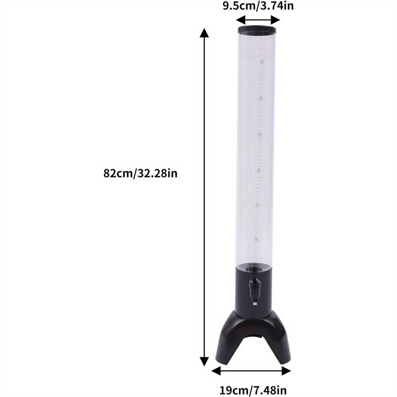 100 oz beer tower dispenser 3l clear beverage tower - Temu