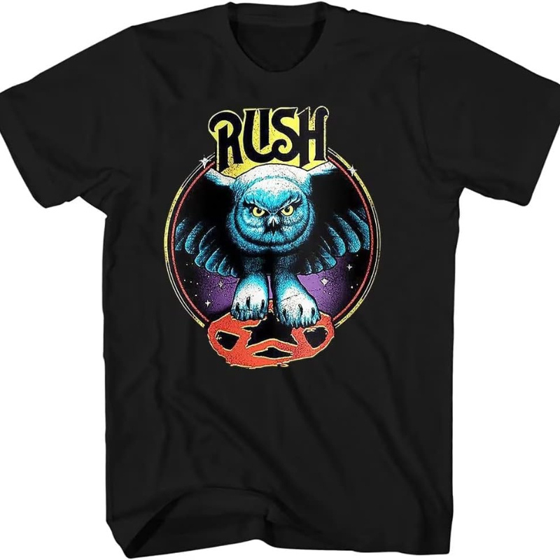 

1pc Rush Shirt Slim Fit Unisex Adult Graphic Tees O-neck T Shirt For Men Women