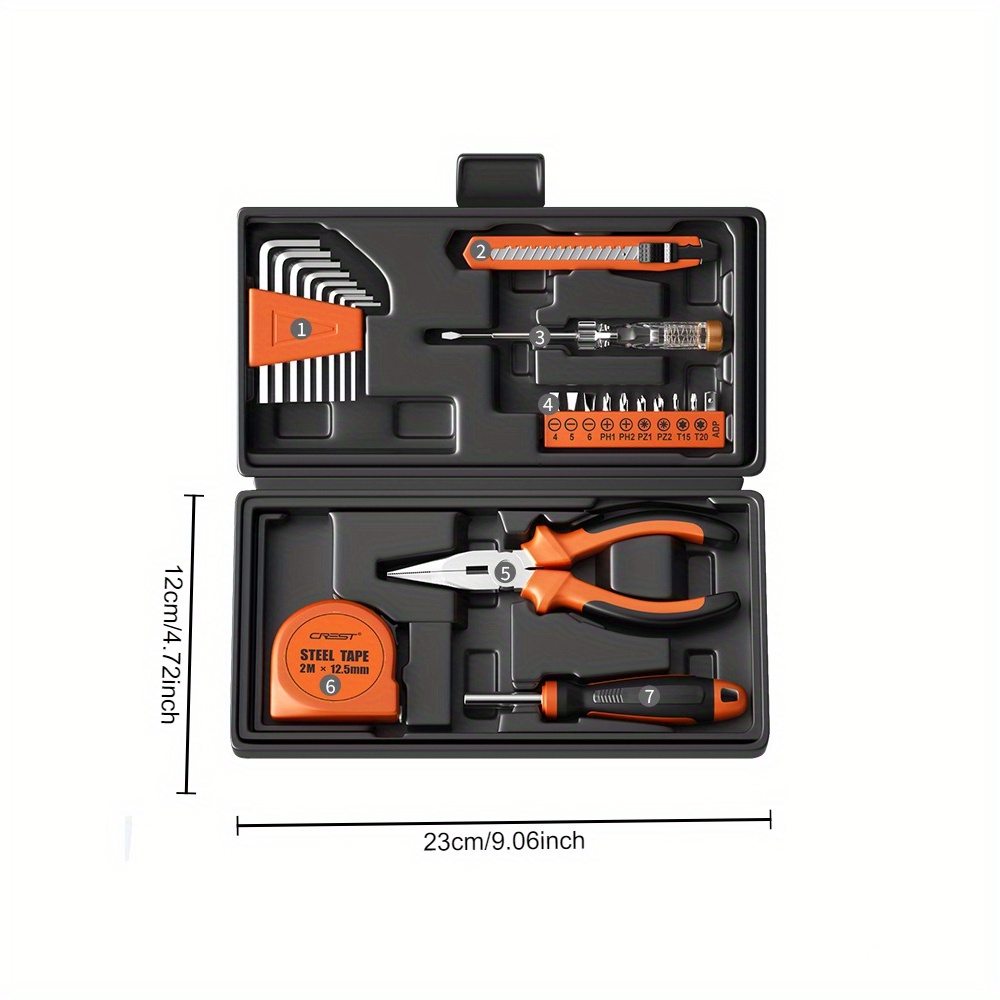  tool kit with durable steel tools and convenient storage case no assembly required tool kit for home home tool kit set details 5