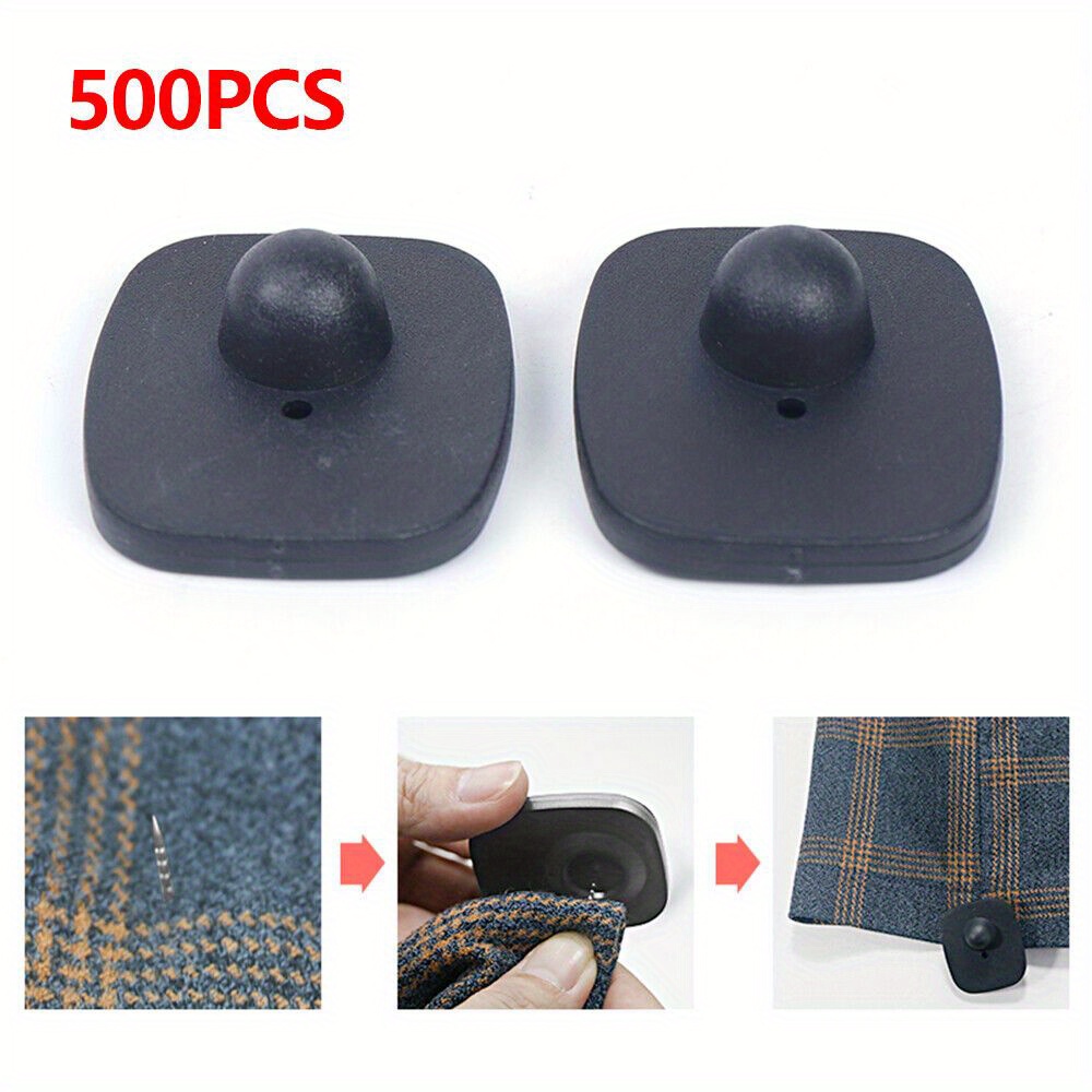 Boshine Abs Security Clothing Black Security Tags 8.2 Mhz Eas Anti Theft Alarm Mini Square Rf