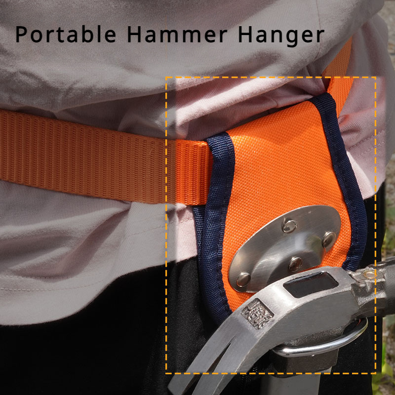 

1pc Polyester Hammer Hanger With Sheep Horn Design And Manual Wrench Slot For Tool Belt Accessory