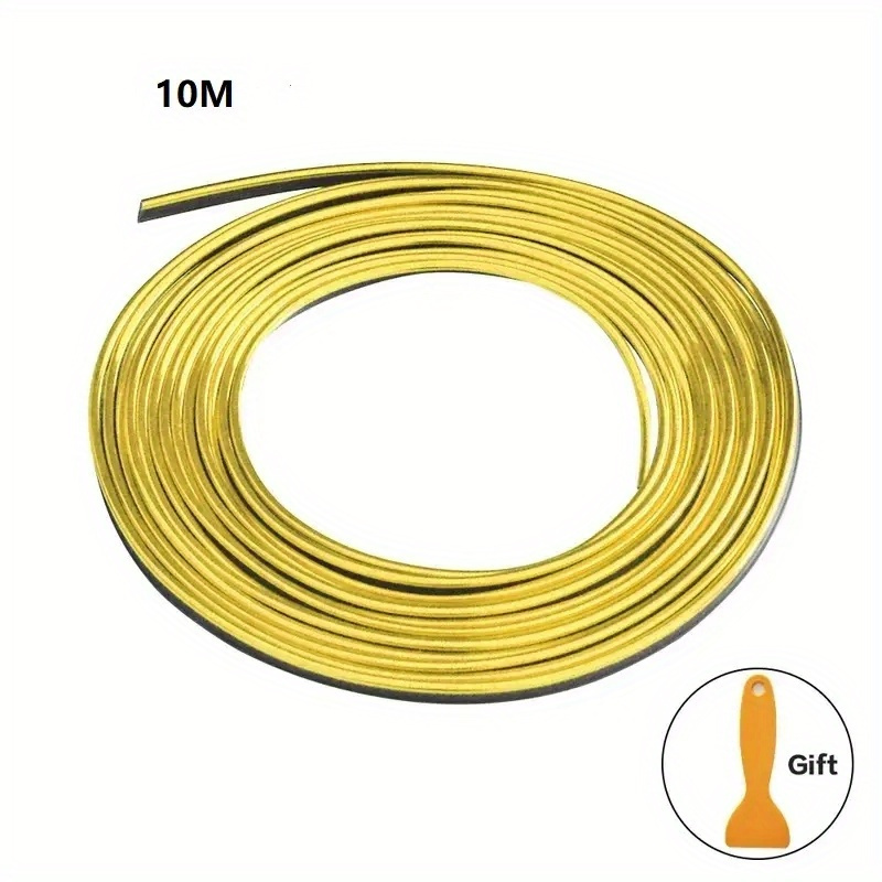 TEMU Universal Car Molding Decoration Flexible Strips 10m/interior Auto Mouldings Car Cover Trim Dashboard Door Car-styling