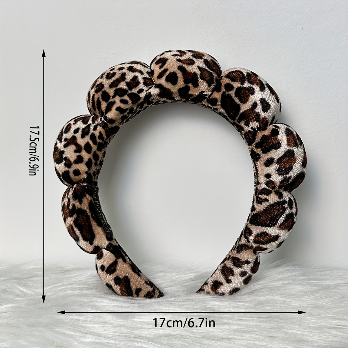Shimmerz Leopard Spa Stirnband – Weiches Haarband Zum Gesicht Waschen & Make-up Auftragen
