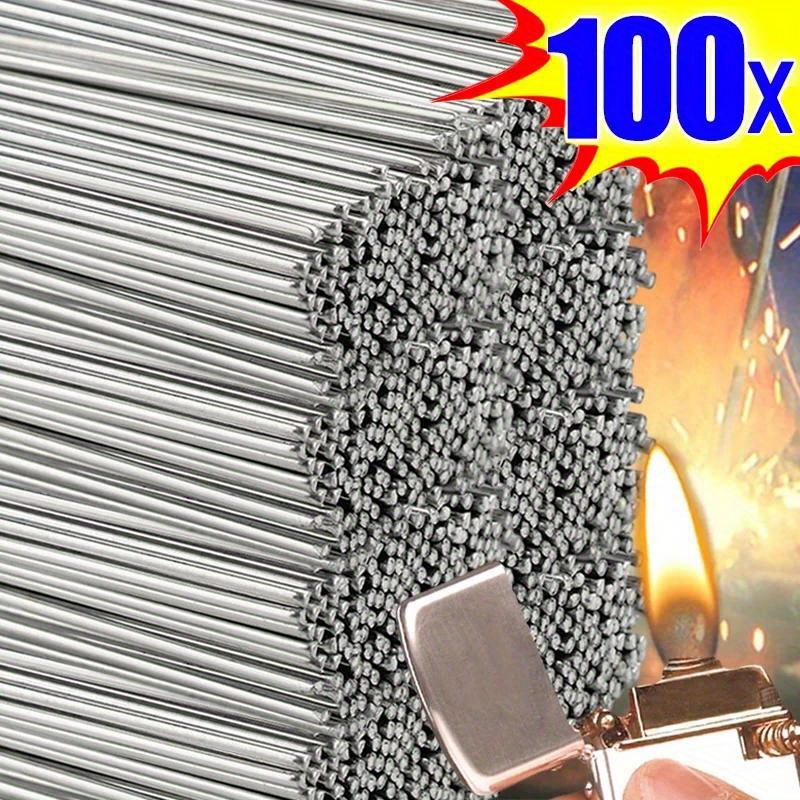 

100pcs Low Temp Welding Rods - Ideal For Home Repairs On Copper, Iron, Aluminum & Stainless Steel, Effective Metal With Heat