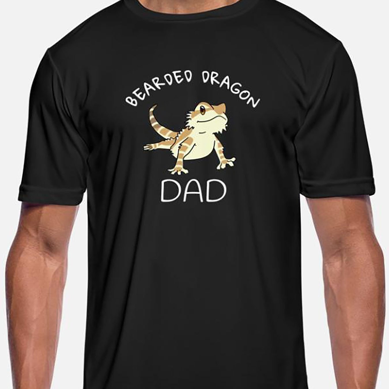 

Bearded Dragon Funny Father's Day-1115 Funny Men’s Short Sleeve Graphic T-shirt Collection Black