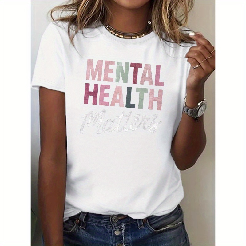 

Mental Health Matters Pure Cotton Women's Tshirt Comfort Fit