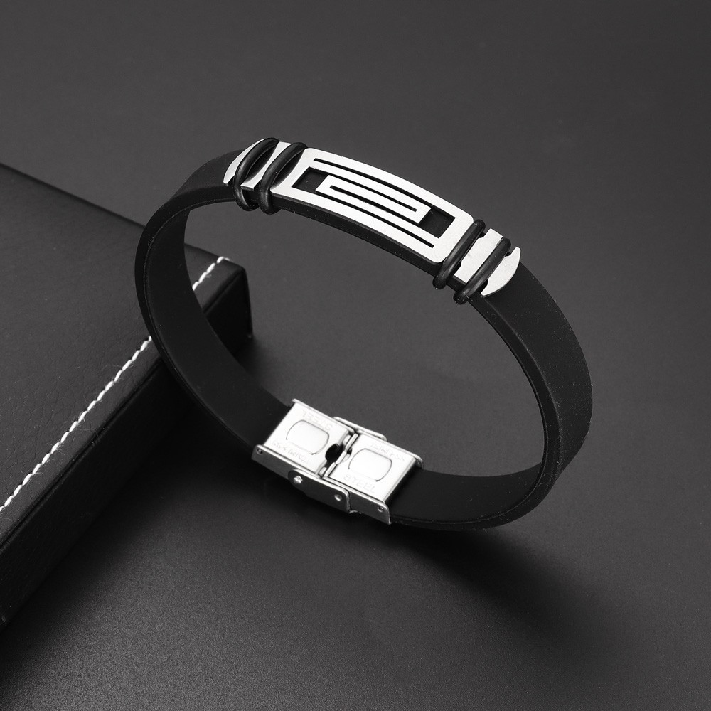 Stylish Faux Leather Bracelet for Men