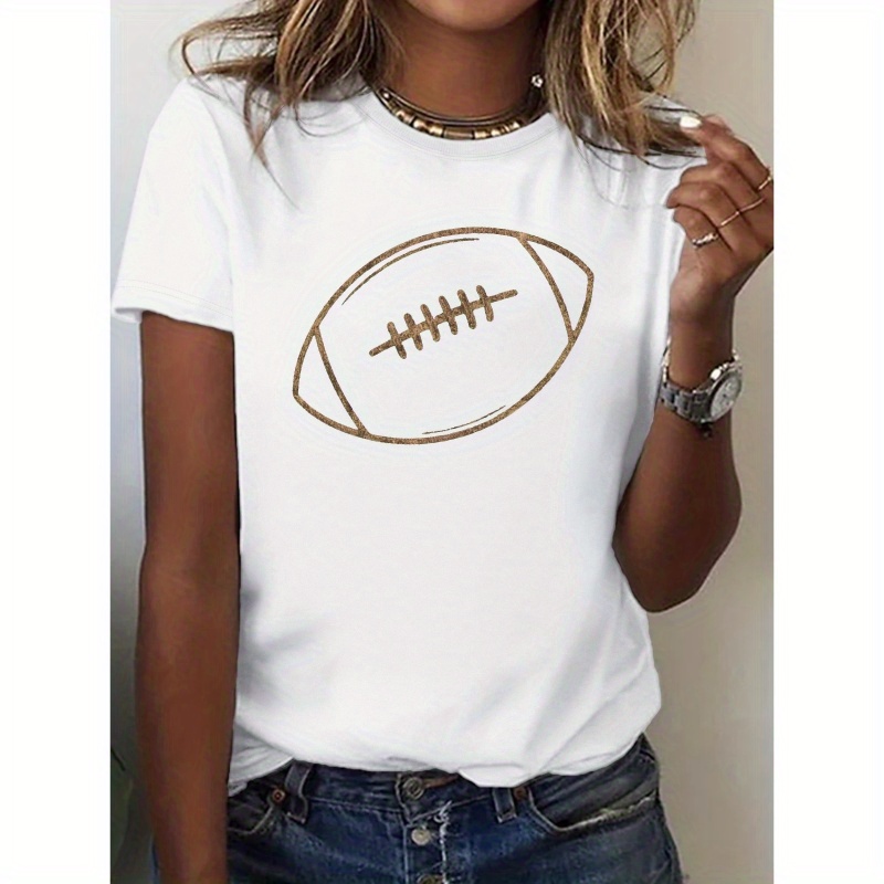 

Vintage American Football Icon Pure Cotton Women's T-shirt, Comfort Fit