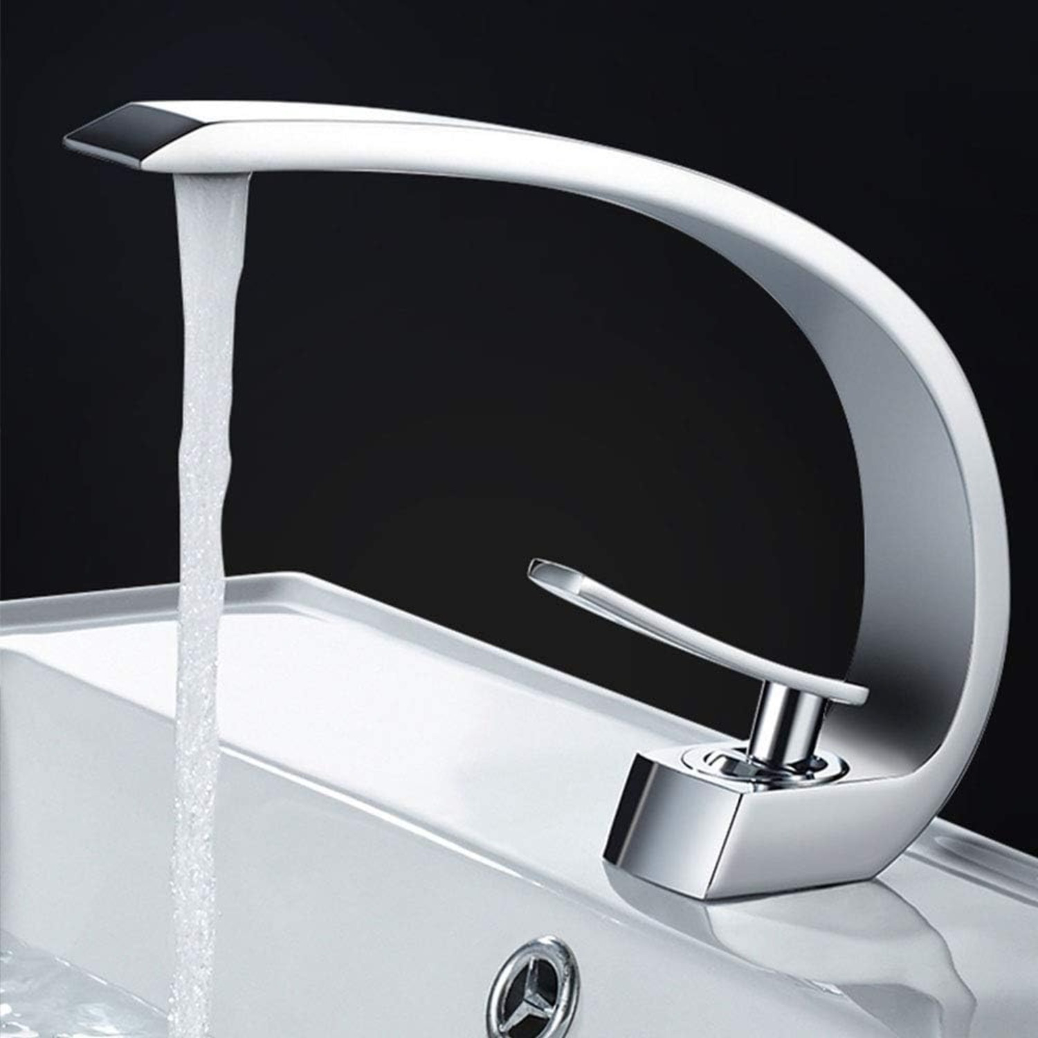 Bathroom Faucet Waterfall Tap Sink Fixture Chrome For Bathroom And Kitchen