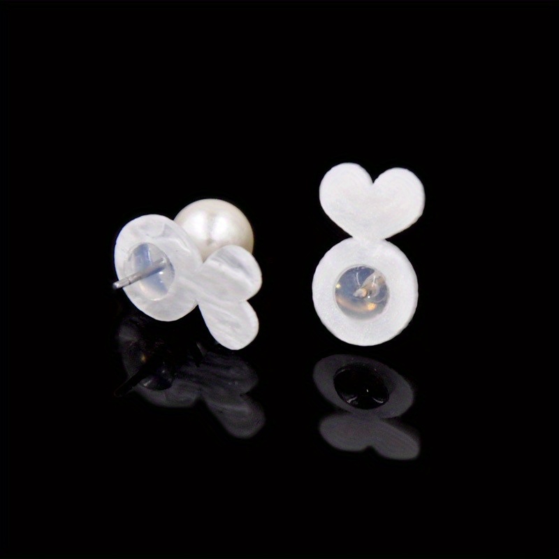 

10pcs/20pcs, Silicone Earring Backs Supports For Droopy Ears&heavy Earrings, Invisible Lifters For Heavy Earrings, Secure Earring Support For Studs For Comfort Fit