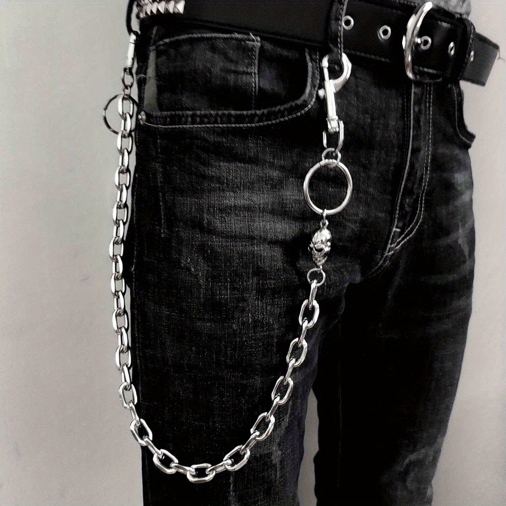 

Jeans Rock Hip Hop Decor- Men's Hanging Wallet Waist Belt Chain Pants Trousers