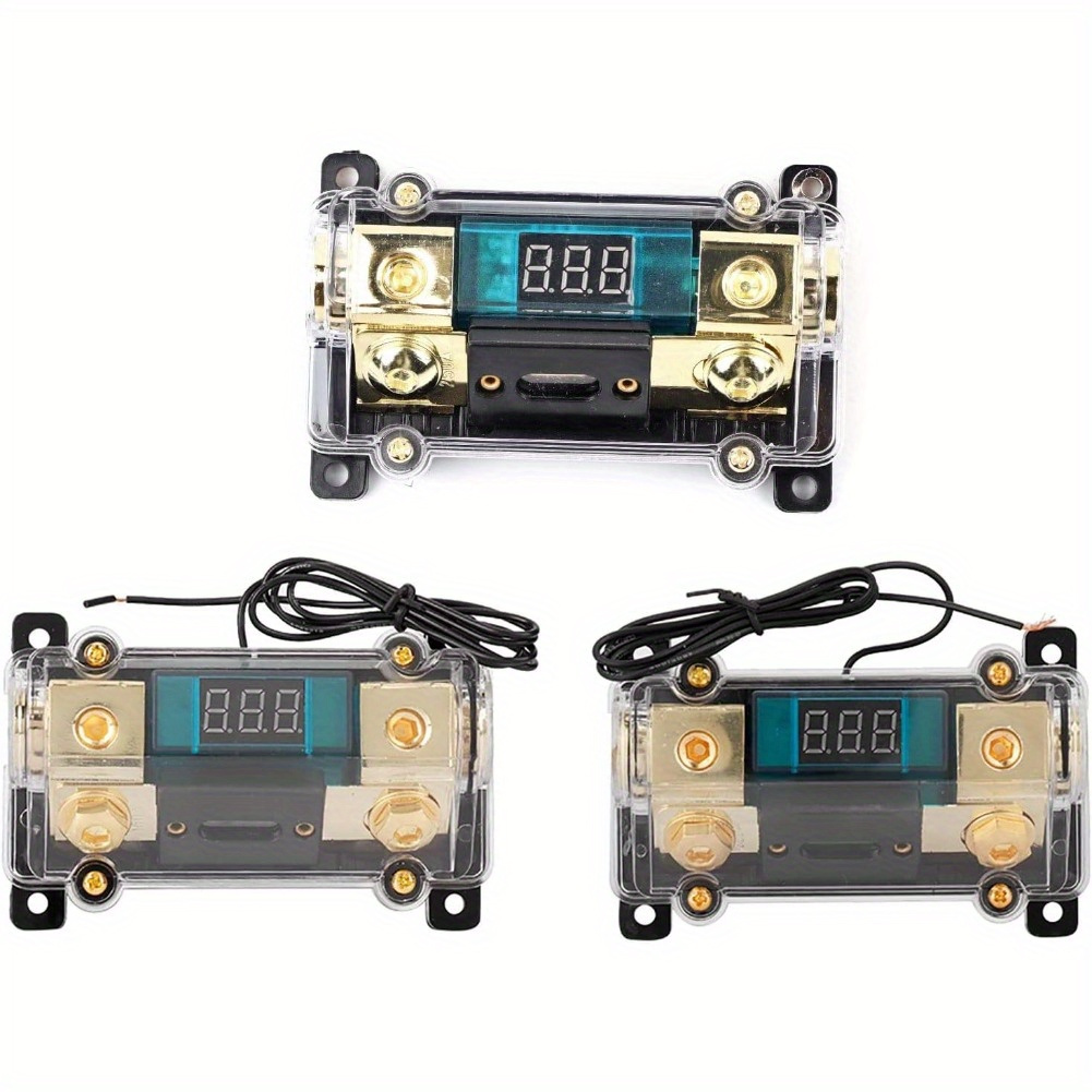 

Car Audio Power Fuses Holder Stereo Distribution Block Box Digital Display