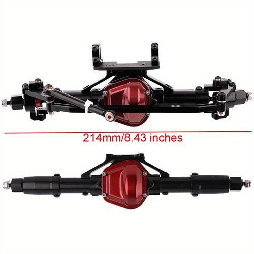 metal upgrade components for assembling front and rear straight axles made of aluminum alloy designed for 1 10 scx10 90046 90047 rc climbing