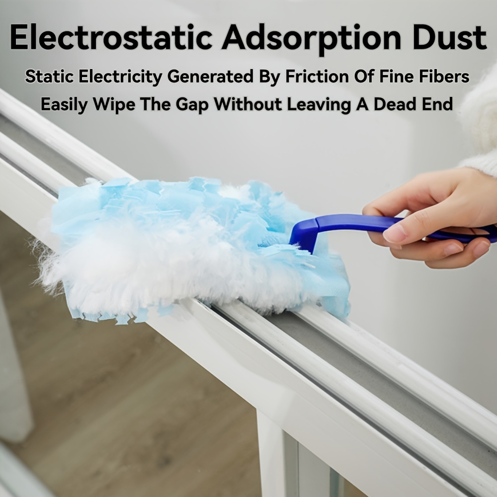 10 30 50pcs disposable dust collector refill electrostatic dedusting cloth replacement easy dust removal for electronics furniture shutters and ceiling fans handle not included cleaning supplies cleaning accessories details 7