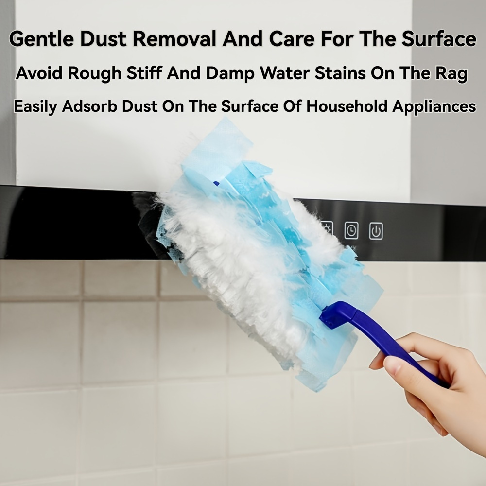 10 30 50pcs disposable dust collector refill electrostatic dedusting cloth replacement easy dust removal for electronics furniture shutters and ceiling fans handle not included cleaning supplies cleaning accessories details 8