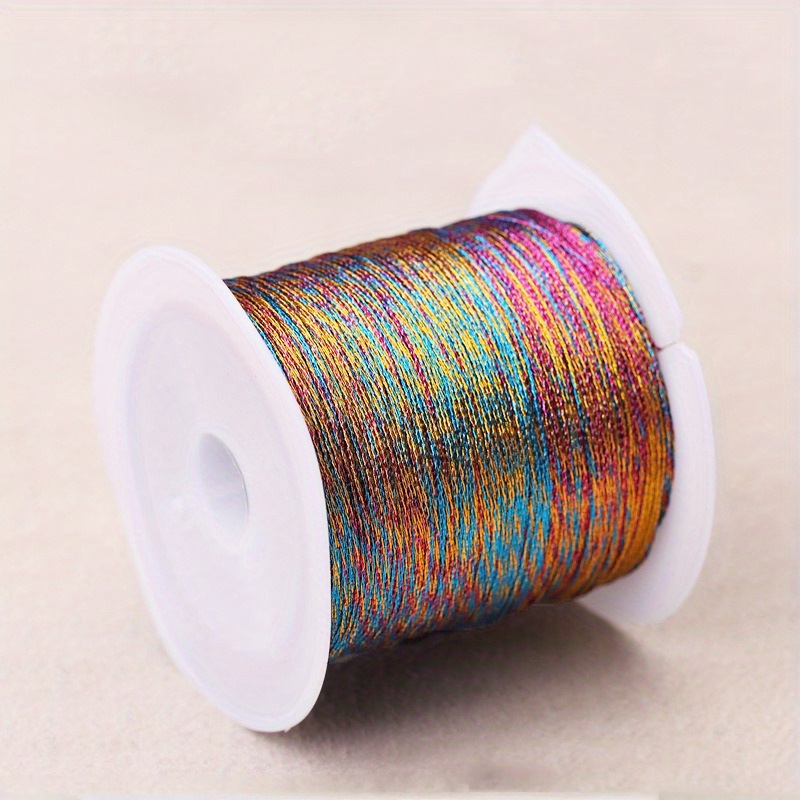 Image of 20/25/34/50/100m/a Roll Of , Golden And Silvery Thread, Strand Thread, Iridescent Thread, Metal Thread, Embroidery Thread, Handmade Bracelet, Necklace, Pendant, Coil Jewelry Additions