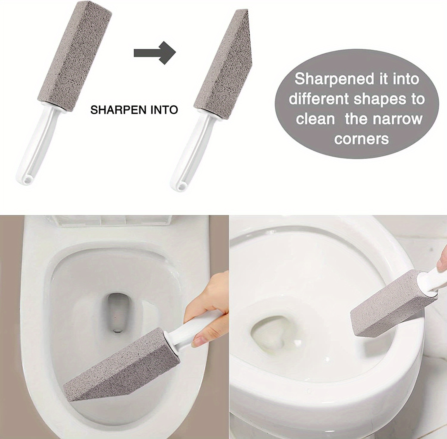 ergonomic pumice stone toilet bowl cleaner effortlessly removes stains limescale rust safe for tiles iron ideal for daily household use   premium toilet bowl cleaner details 1