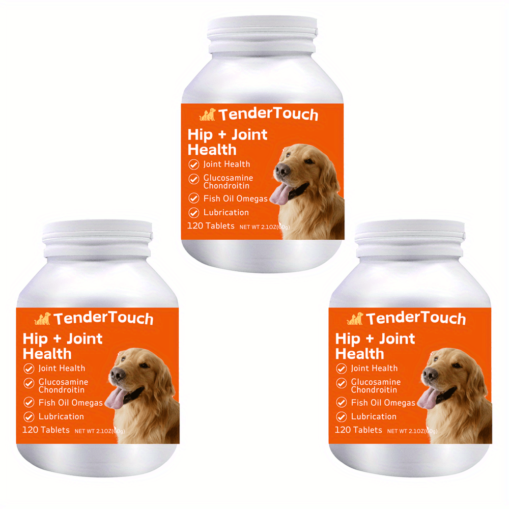 

3-pack (3 X ) - 600 Count - Dog Hip And Joint Supplement - For Dogs, Joint Supplement For Dogs With Chondroitin, , Vitamin D3, Vitamin E, Calcium, Manganese, Iron, Zinc, Joint Support And