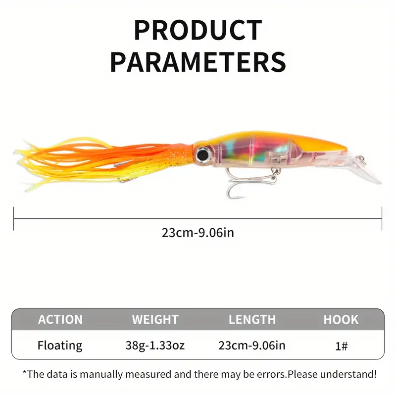 6pcs set 38g 6 colors squid swimbait hard lures - Temu 6pcs set 38g 6 colors squid swimbait hard lures - Temu