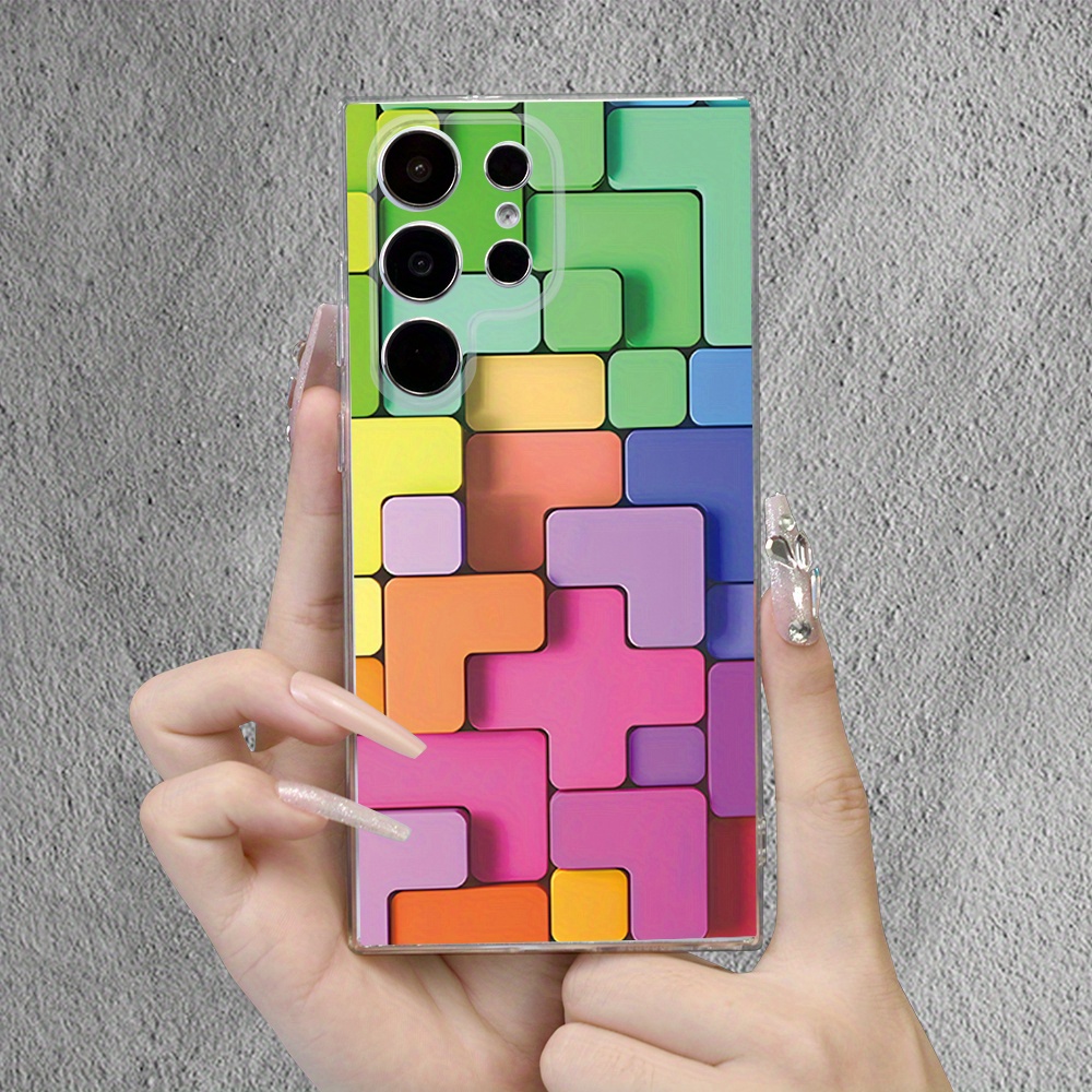 TEMU Phone Case - Creative Minimalist Beautiful Pattern Personalized Trendy Hot-selling Male Female Transparent Phone Case For